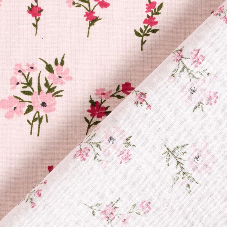 Tecido de algodão Cretone Florzinhas Mini – rosé/rosa intenso,  image number 4