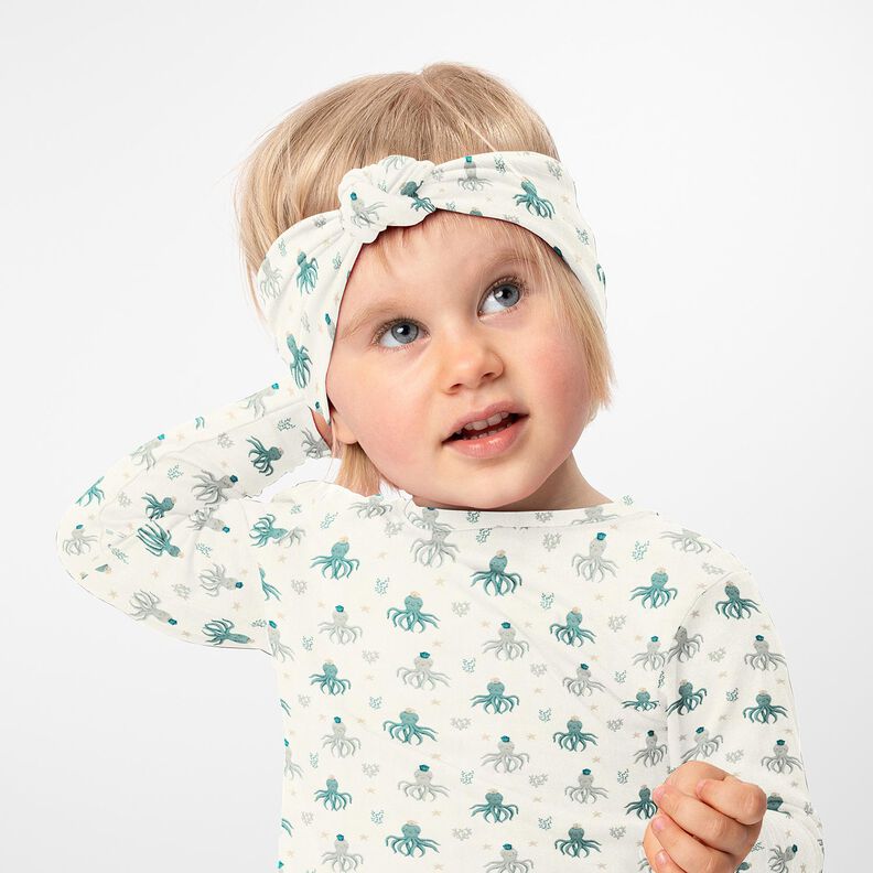 Jersey de algodão Lulas felizes Impressão Digital – branco sujo,  image number 6