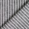 Mistura de linho e algodão Riscas largas – preto/branco,  thumbnail number 4