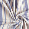 Musselina/ Tecido plissado duplo Riscas de fios tingidos | Poppy – branco/azul-marinho,  thumbnail number 3