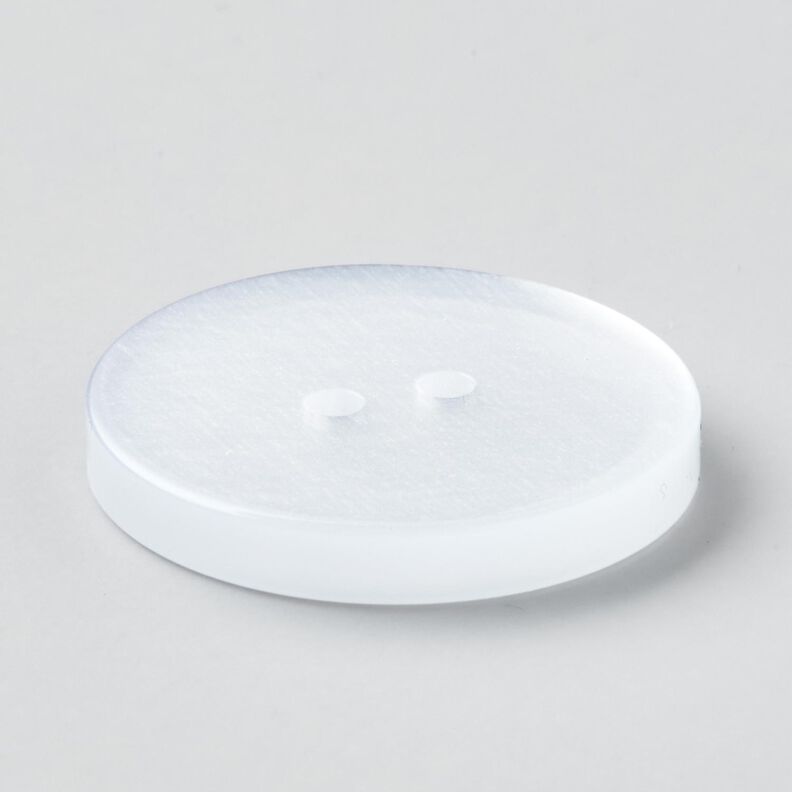 Botão de 2 furos brilhante [Ø 25 mm] – branco,  image number 3