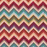 Tecido para decoração Gobelina Chevron – bege claro/carmin,  thumbnail number 1