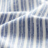 Mistura de linho e algodão Riscas largas – azul ganga/branco sujo,  thumbnail number 2