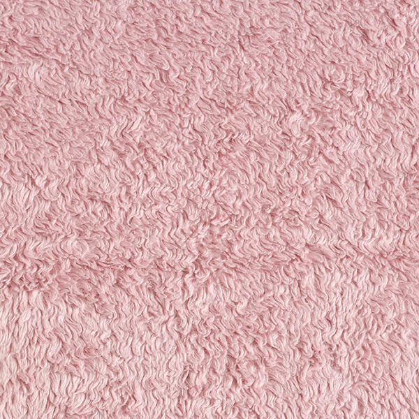 Sherpa de algodão lisa – rosa embaçado,  image number 1