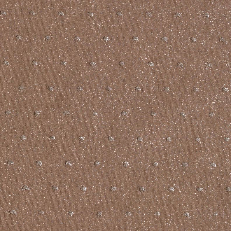 Cambraia de algodão Dobby Brilho – castanho,  image number 1