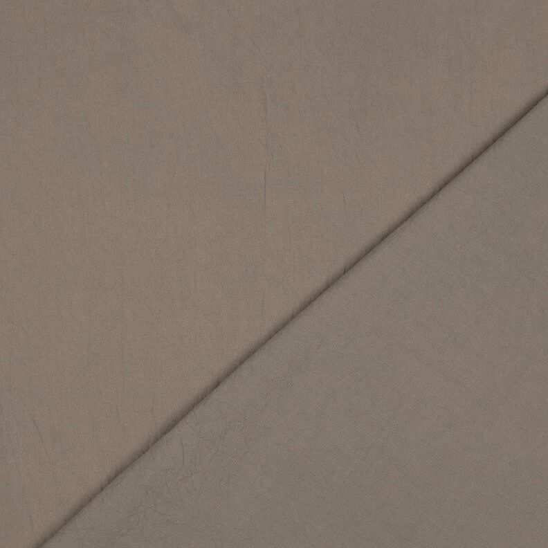 Tecido de algodão Tecido enrugado, pré-lavado – taupe escuro,  image number 3