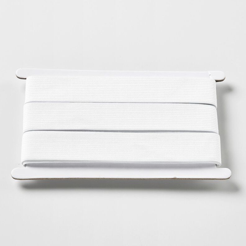 Fita elástica lisa [3 m | 25 mm] – branco,  image number 1