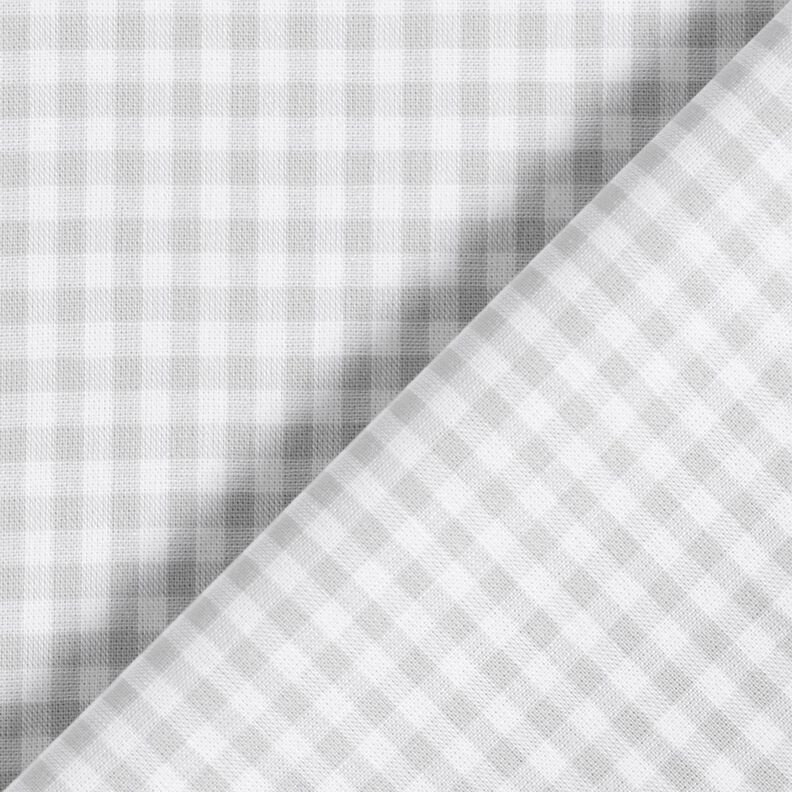 Tecido de algodão Popelina Xadrez Vichy – cinzento-prateado,  image number 4