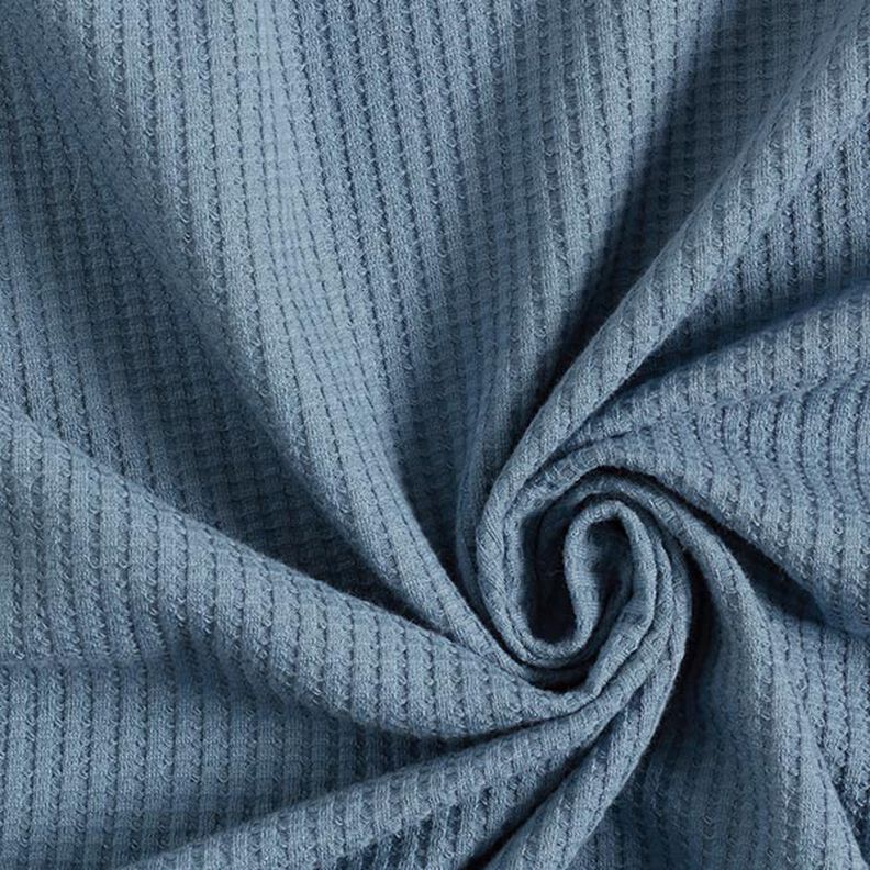 Jersey favos de algodão lisa – azul ganga,  image number 1