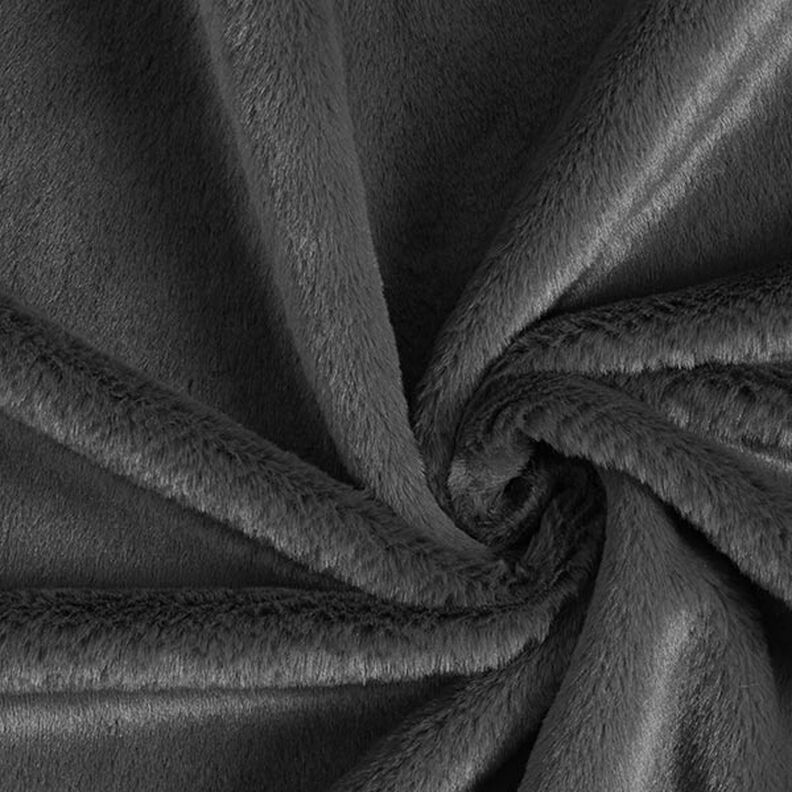 Tecido para estofos Pelo artificial – cinzento escuro,  image number 1
