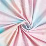 Jersey de algodão Gradiente de aquarela de flocos de neve | Glitzerpüppi – azul-gelo/rosé,  thumbnail number 3