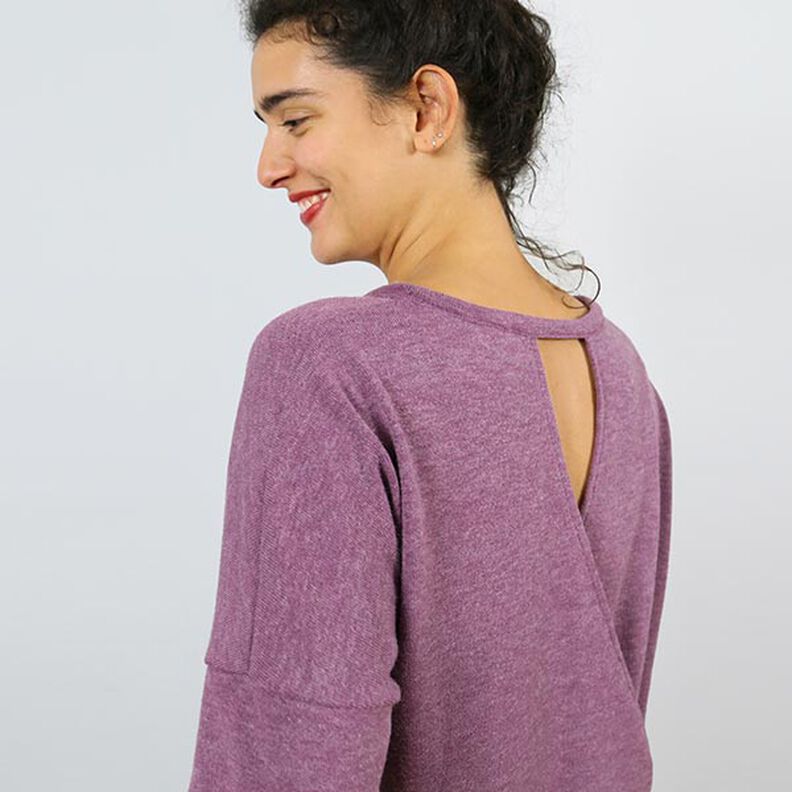 FRAU VEGA - Pullover casual nas costas com look trespasse, Studio Schnittreif  | XS -  XXL,  image number 4