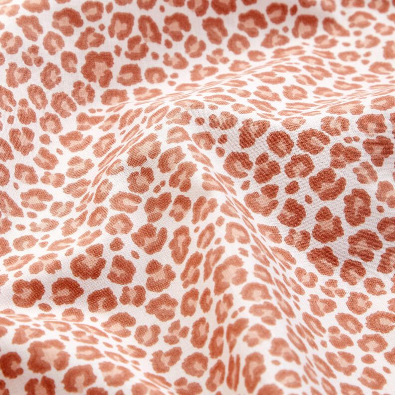 Tecido de algodão Cretone Leo pequeno – marfim/cobre,  image number 2