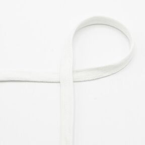 Cordão plano Camisola com capuz Algodão [15 mm] – branco, 