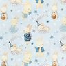 Tecido para decoração Sarja de algodão Coelhinho na Terra dos sonhos Impressão Digital – azul,  thumbnail number 1