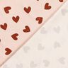 Jersey de algodão Corações grandes – rosé/rosa-velho escuro,  thumbnail number 4