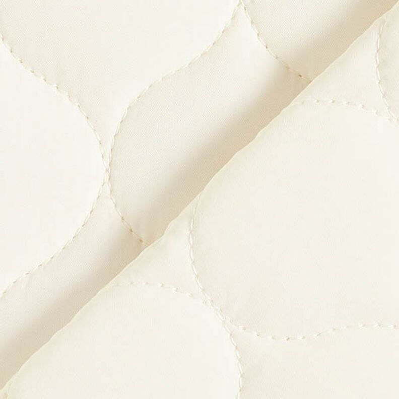 Tecido acolchoado Padrão circular – branco sujo,  image number 4