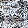 Tecido para decoração meio linho panamá Cubos 3D – azul/natural,  thumbnail number 2