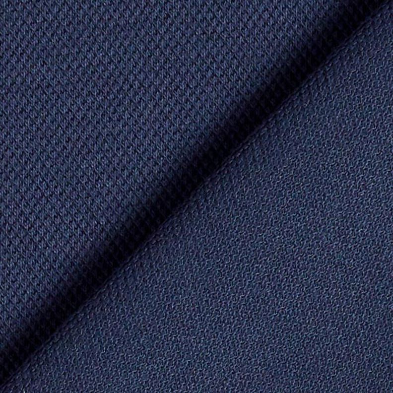 Jersey de algodão Tecido piqué fino – azul-marinho,  image number 3