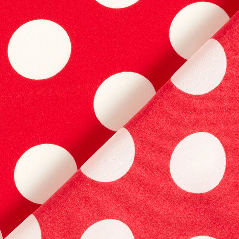 Tecido crepe Polka Dots [2,5 cm] – vermelho,  image number 4
