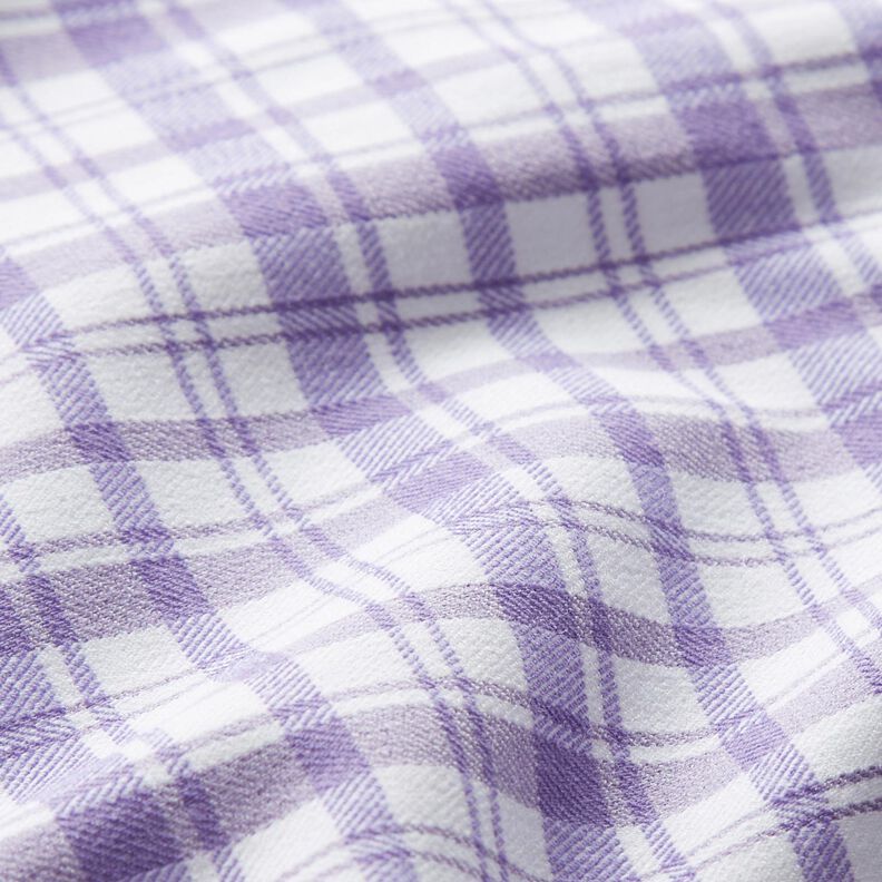 Algodão stretch xadrez – branco/lavanda,  image number 3