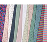 Jersey de algodão Riscas horizontais Arco-íris – branco/mistura de cores,  thumbnail number 6