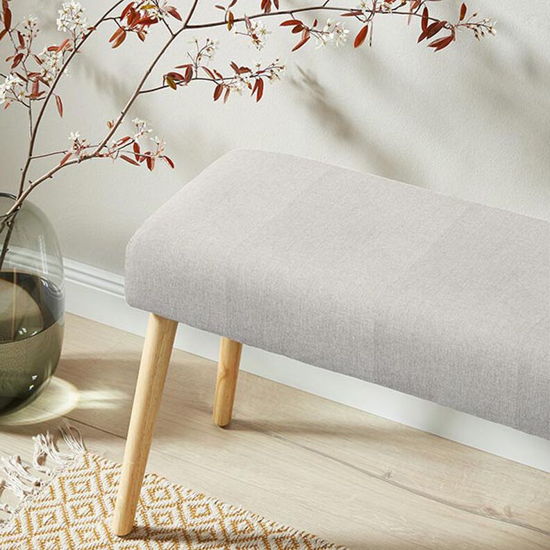 Tecido para estofos Melange fina – cinzento-seda,  image number 6