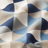 Tecido para decoração Meio linho Panamá Triângulos – azul,  thumbnail number 2