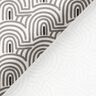 Tecido para decora&ccedil;&atilde;o Meio linho Panam&aacute; Arcos minimalistas &ndash; branco/cinzento,  thumbnail number 4