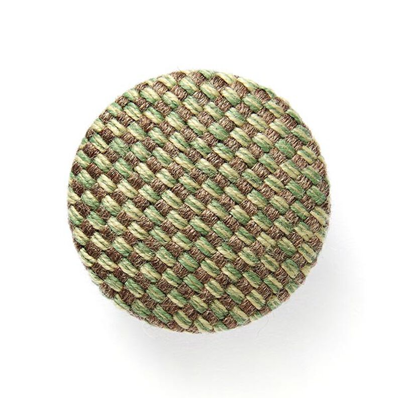 Botão forrado - Tecido para decoração Exteriores Agora Bruma - verde-azeitona claro,  image number 1