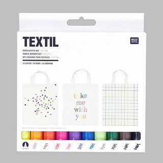 Conjunto de marcadores para têxteis «Top 10» | RICO DESIGN, 