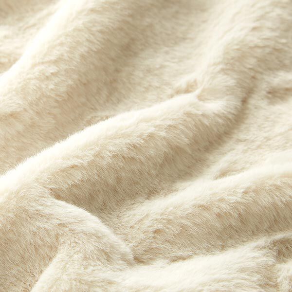 Tecido para estofos Pelo artificial – branco sujo,  image number 3