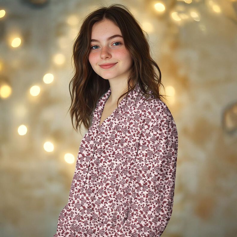 Flanela de algodão Florzinhas | Poppy Fabrics – rosé/malva,  image number 5