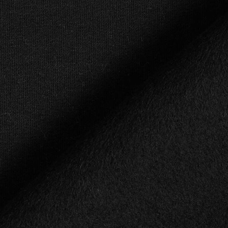 Sweat de algod&atilde;o leve liso &ndash; preto,  image number 3