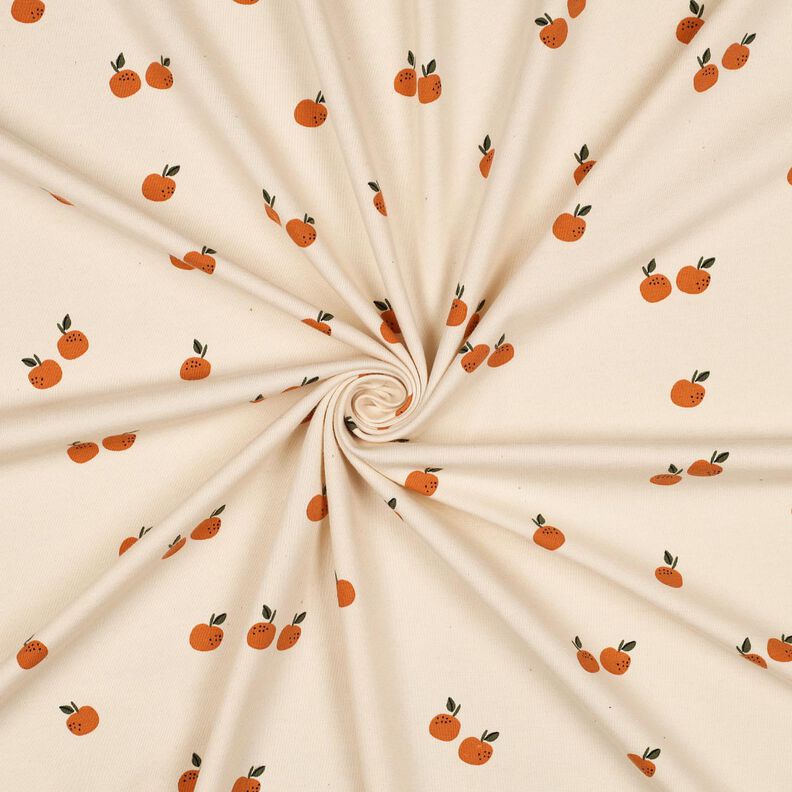 GOTS Jersey de algodão Laranjas | Poppy Fabrics – bege claro/cor de caramelo,  image number 3