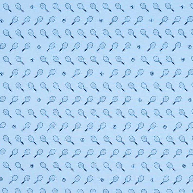 French Terry Sweat de verão Ténis retro  | PETIT CITRON – azul claro,  image number 1