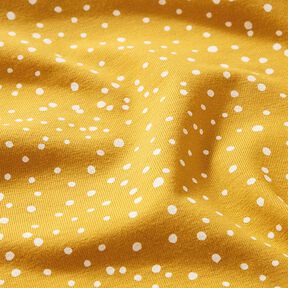 Jersey de algodão Pintas irregulares – amarelo-caril, 