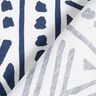 Tecido para decoração Lona Étnico – azul-marinho/branco,  thumbnail number 4