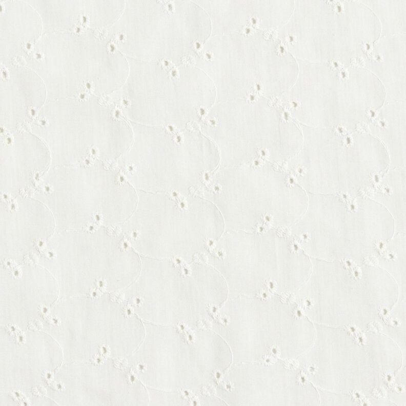 Bordado inglês Flores delicadas – branco,  image number 1