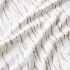 Jersey de algodão Zebra – branco sujo, 