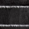 Pelo artificial Riscas diagonais – preto/branco sujo,  thumbnail number 1
