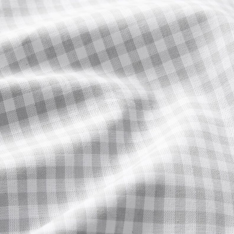 Tecido de algodão Popelina Xadrez Vichy – cinzento-prateado,  image number 2