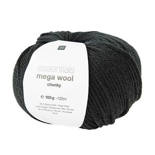 Essentials Mega Wool chunky | Rico Design – preto, 