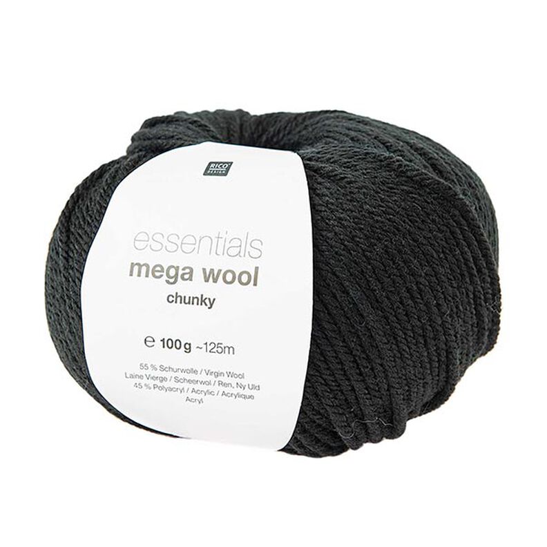 Essentials Mega Wool chunky | Rico Design – preto,  image number 1