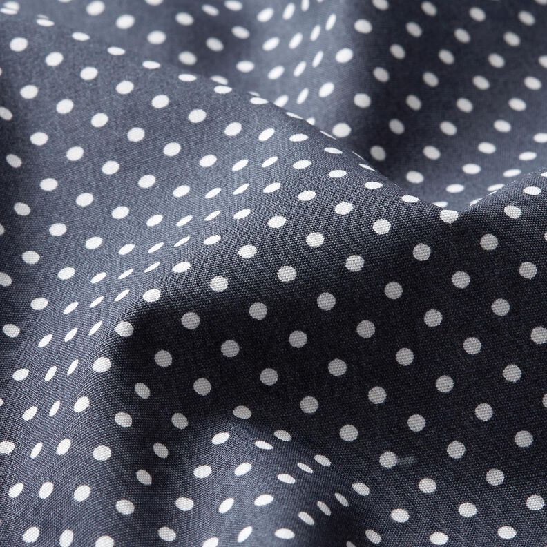 Popelina de algodão Mini Polka Dots – antracite/branco,  image number 2