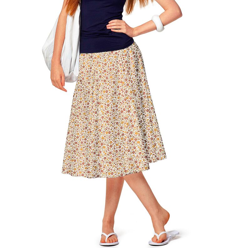 Popelina de algodão Flores de outono – branco/bordeaux,  image number 6