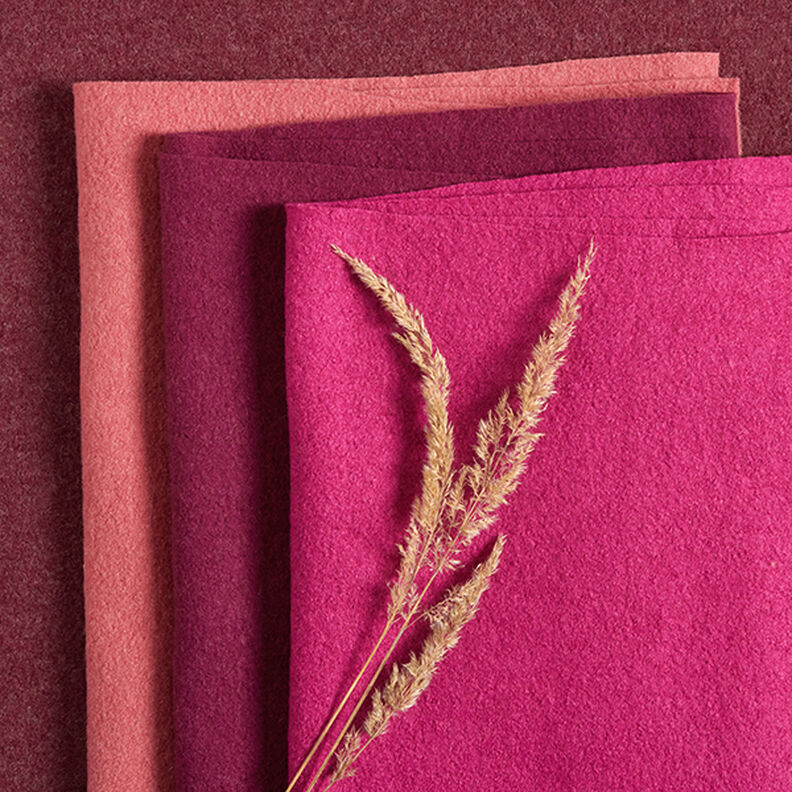Lã grossa pisoada – vermelho violeta médio,  image number 6