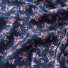 Cetim Stretch Jacquard Ramos de flores – azul-marinho,  thumbnail number 2