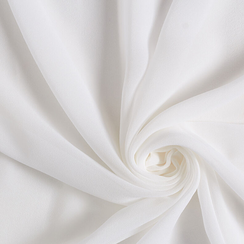 Chiffon de seda – branco,  image number 1