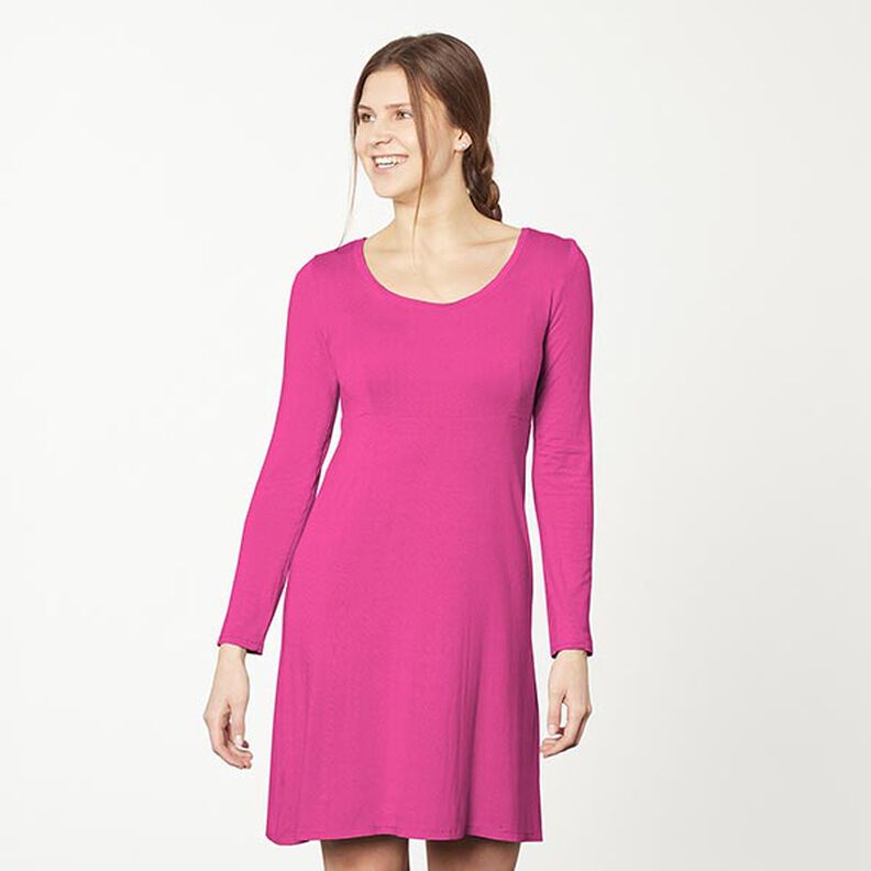 Jersey de algodão médio liso – rosa intenso,  image number 6